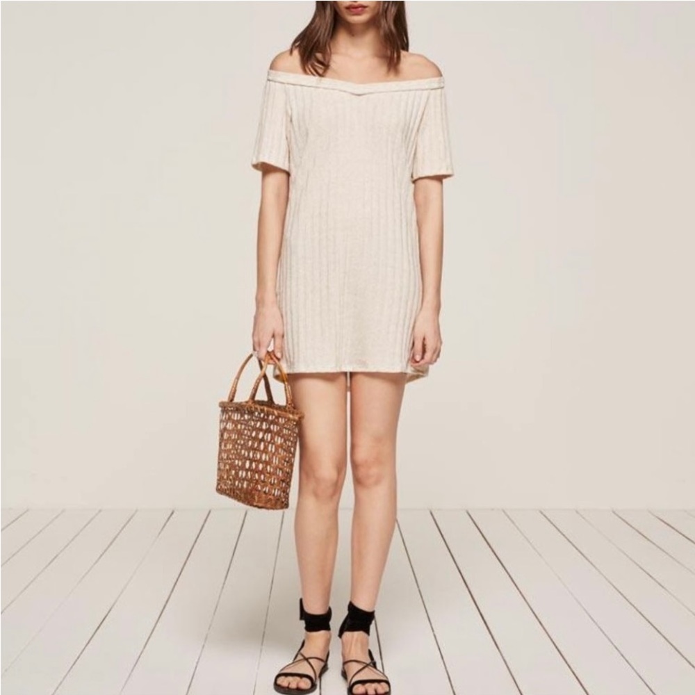 NWT‎ Reformation Portland Dress
Ribbed Off the Shoulder Size XS